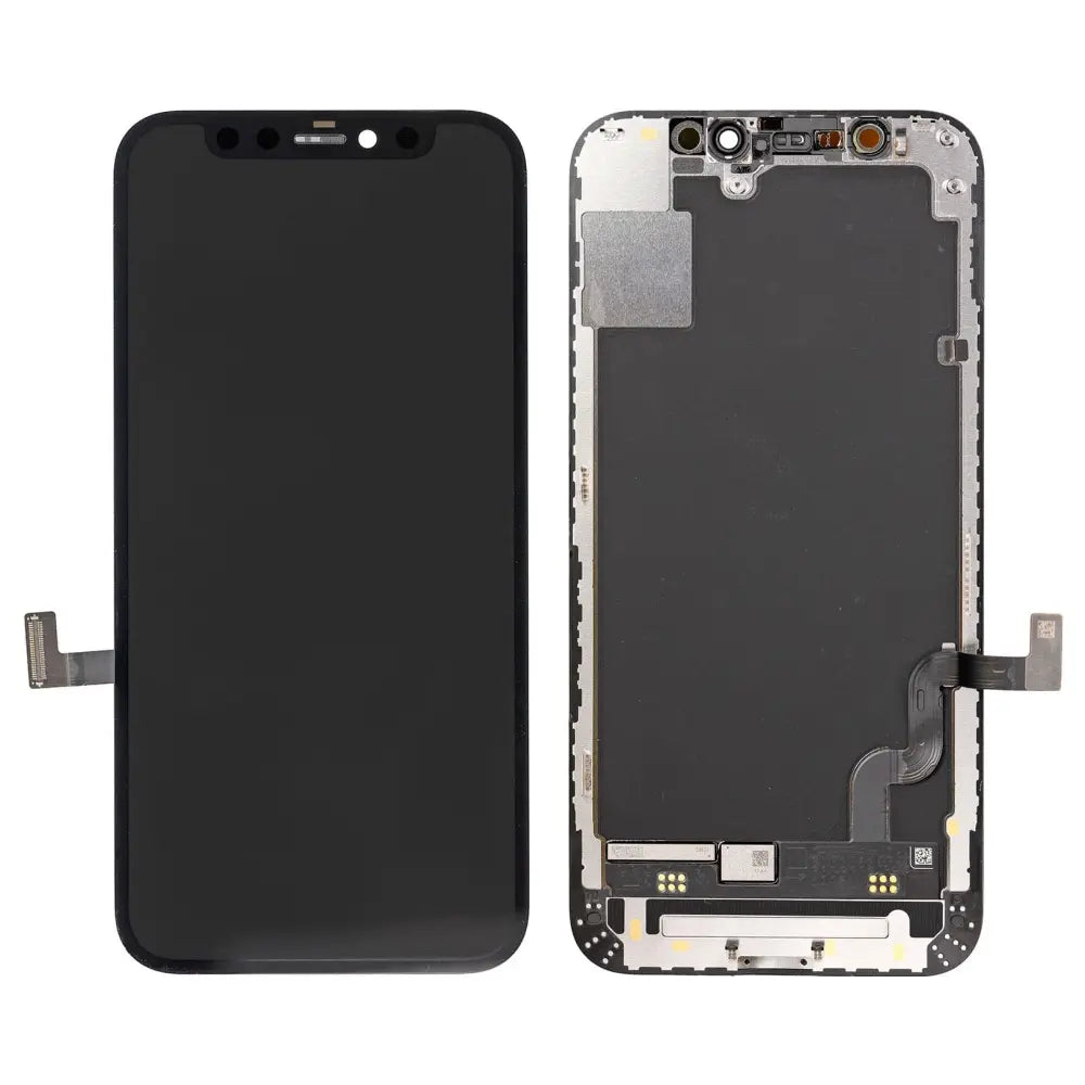 Ecran Tactile Hard Oled Apple iPhone 12 Mini Noir / Kit outils de montage , un verre trempé plus joint d'étancheité OFFERT