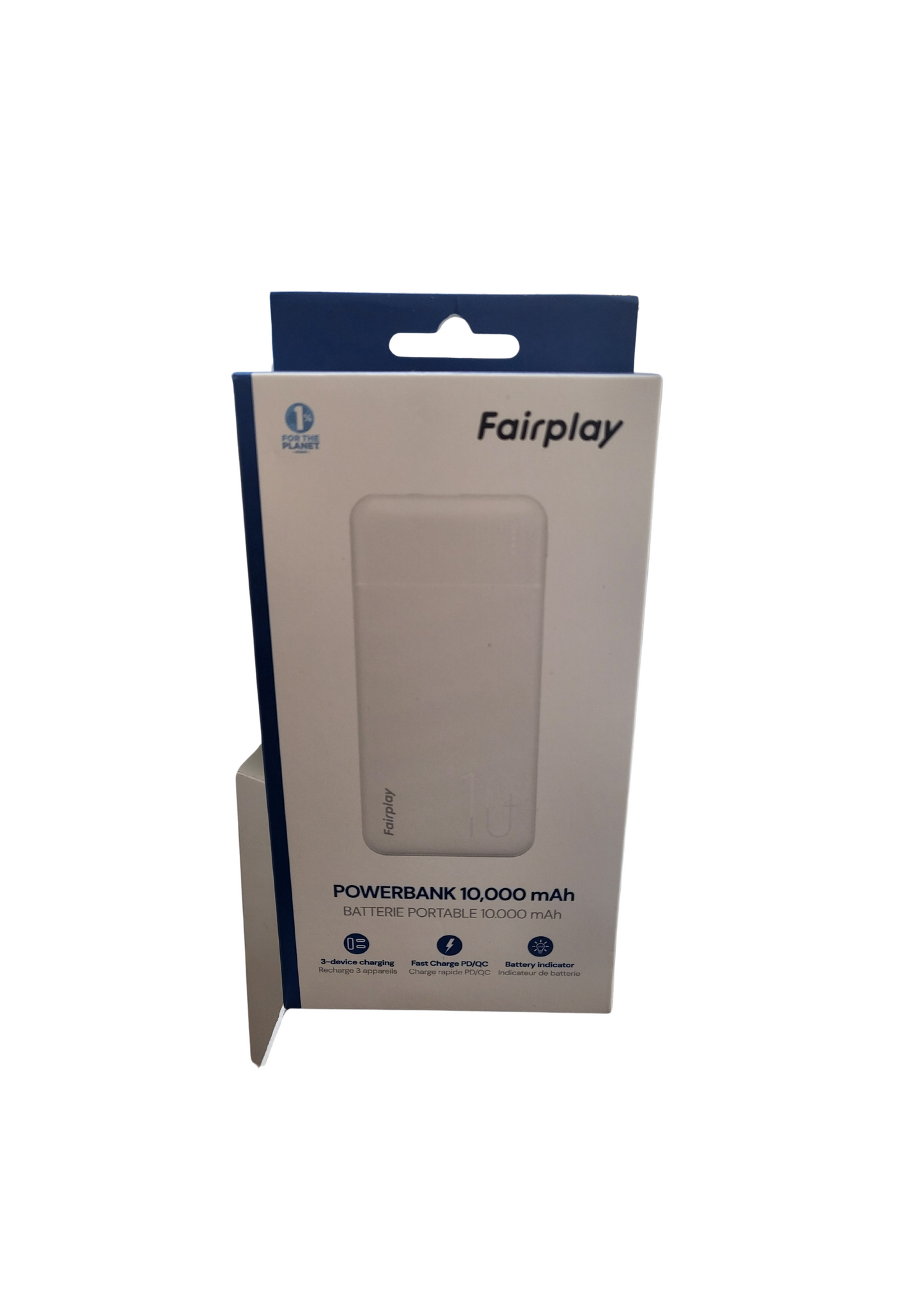 FAIRPLAY PowerBank 10.000mAh.  Blanc