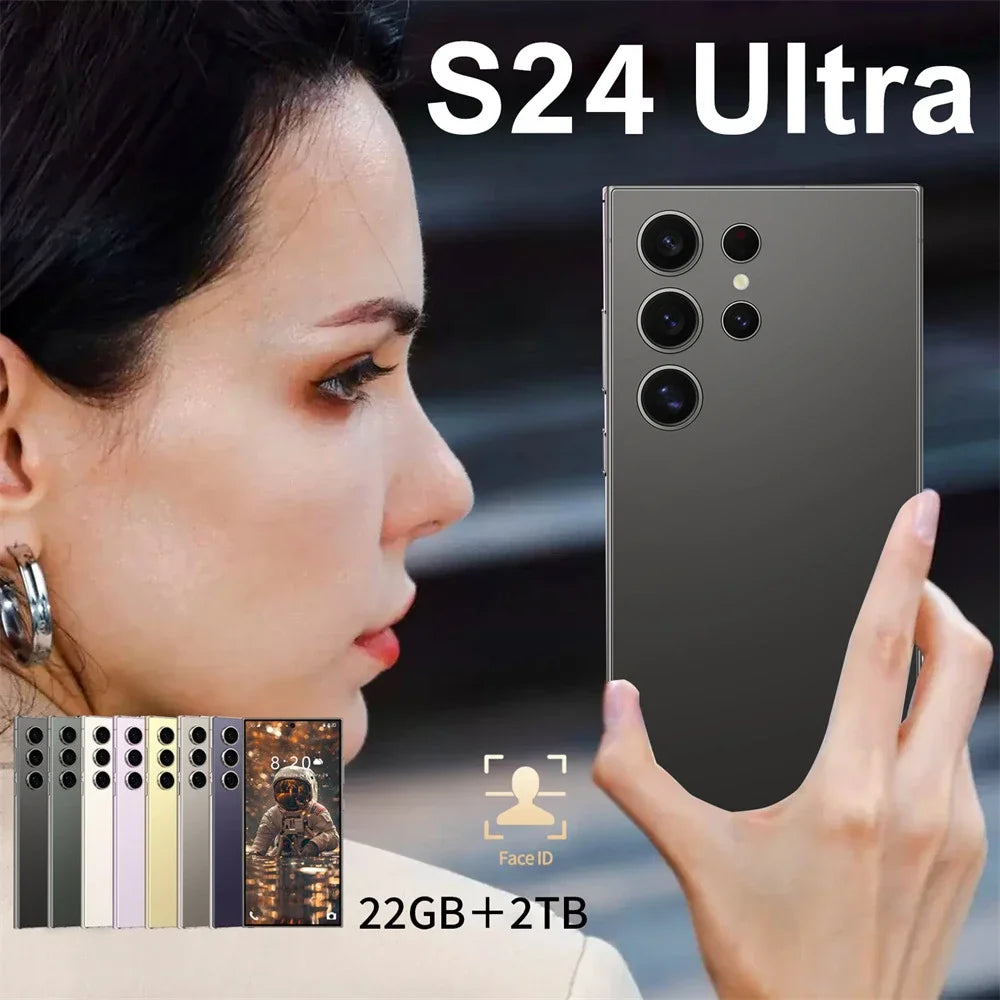 S24 Ultra 7.3HD Mobile Phones Original Smartphone 5G Dual SIM Android 14